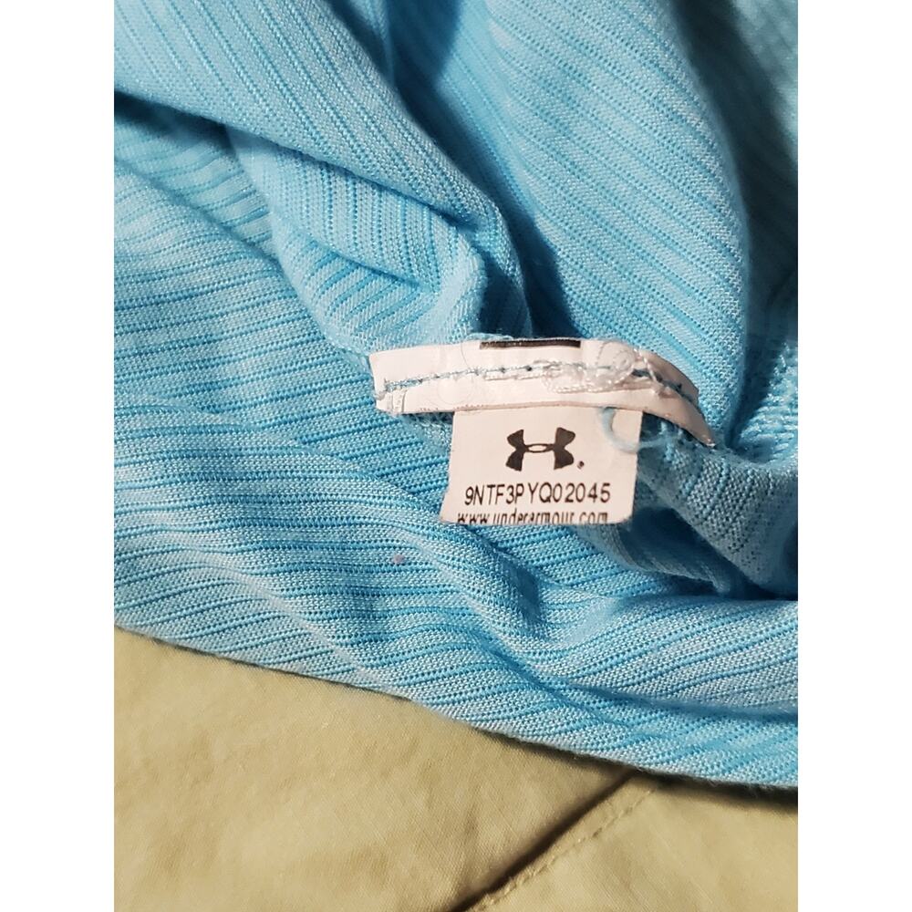Under Armour Womens XL Blue Athletic T Shirt Short Sleeve Running Workout Top - Picture 4 of 11